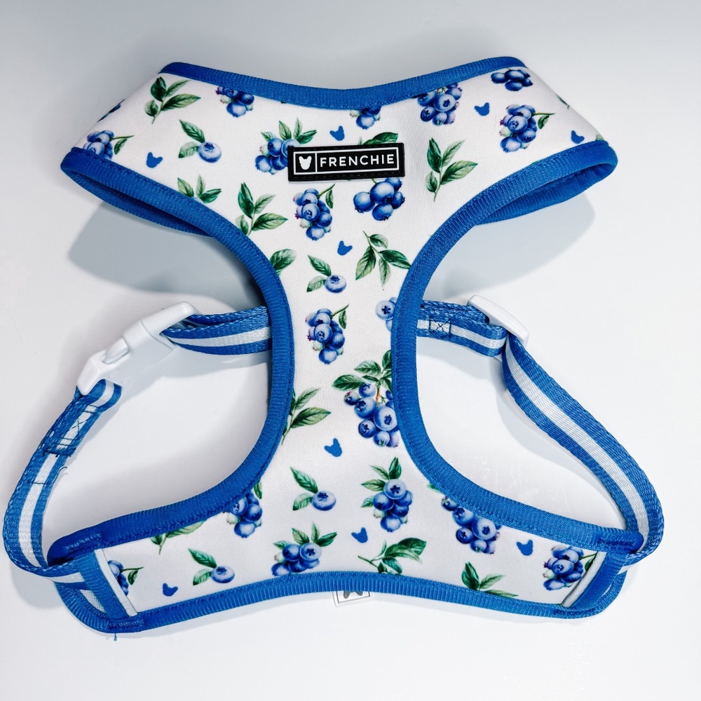 FRENCHIE DUO REVERSIBLE HARNESS - BLUEBERRY